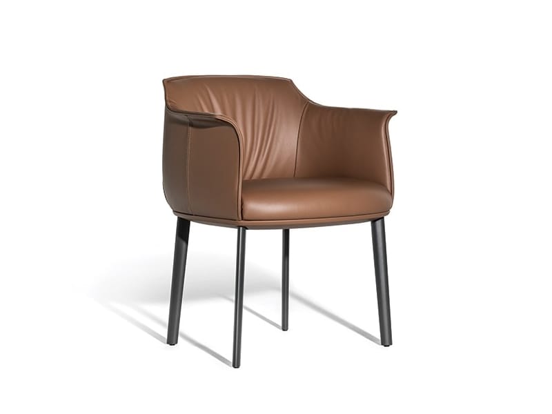 Кожаное кресло с подлокотниками Poltrona Frau коллекция-столы и стулья ARCH-00146343 - Вид №4