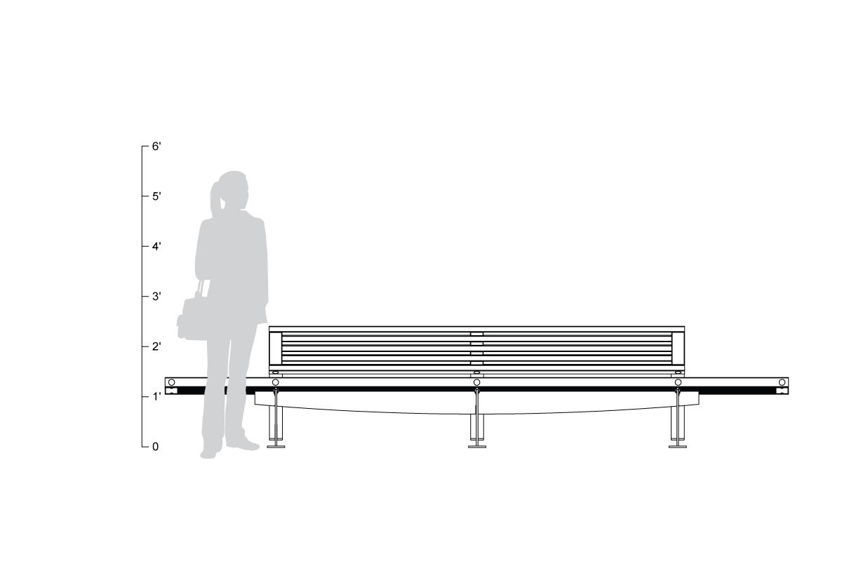 FSRT63 Скамья Pacifica  Forms-surfaces  - Вид №7