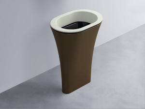 AMLA65-PM+AMPILO-N+AMCOLO-CA Раковина Amedeo Ovale отдельностоящая cielo Enjoy + Amedeo