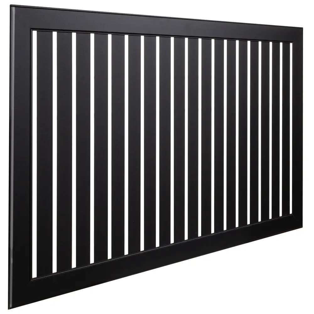 Экран для радиатора реечный черный МДФ 150x60 см ЛАЙТ 89373872 STLM-1372021 - Вид №1