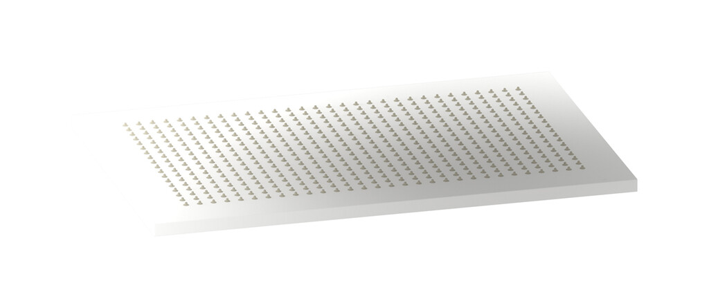 полувстраиваемая душевая лейка с дождевой струей WE ARE IB av520bo Matt White Aqua