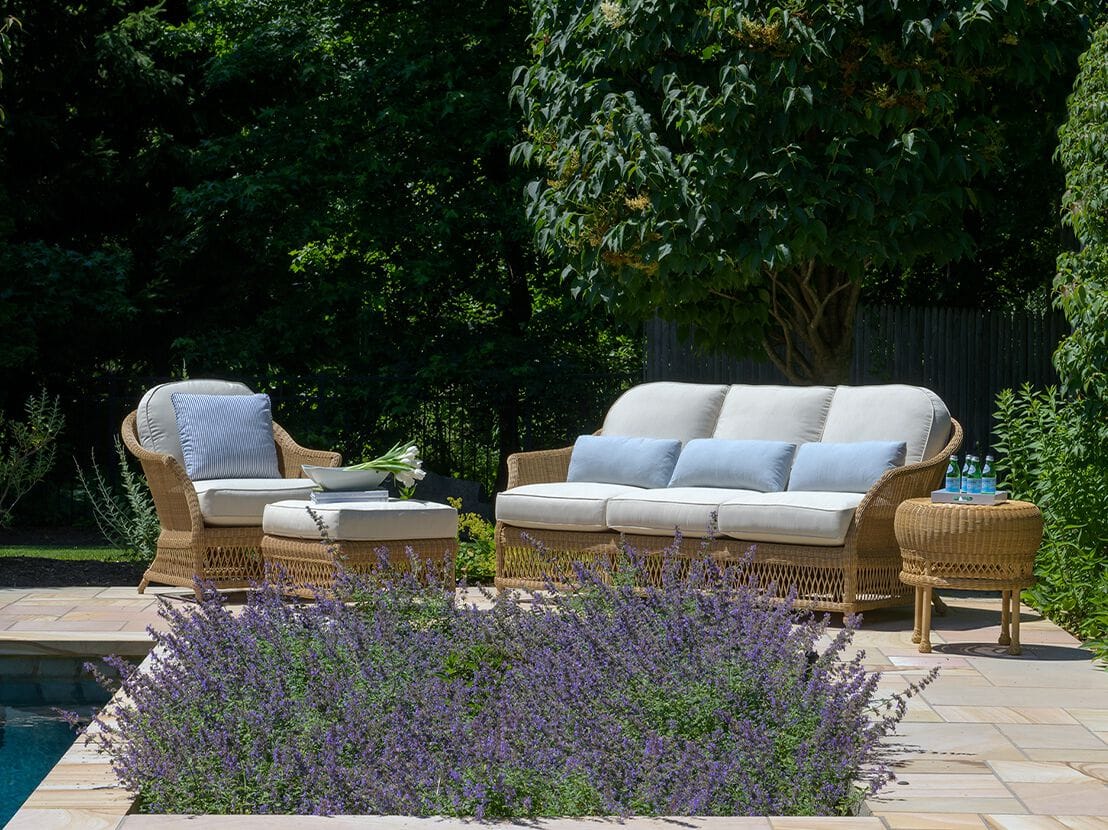 3-местный садовый диван из смолы Walters Water ARCH-00084587 - Вид №9