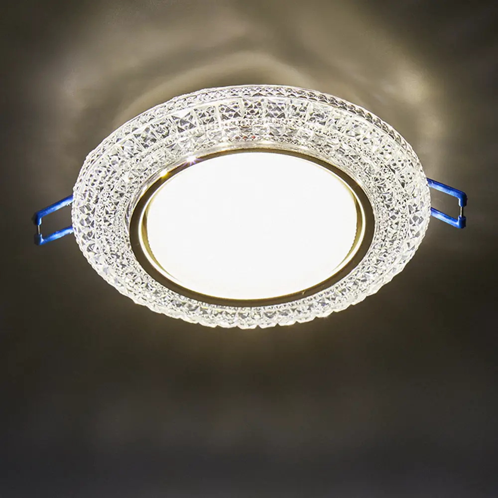 Светильник точечный встраиваемый Italmac Emilia 53 3 70 с LED-подсветкой под отверстие 85 мм, 5 м², цвет прозрачный 84593434 STLM-2025976  - Вид №1