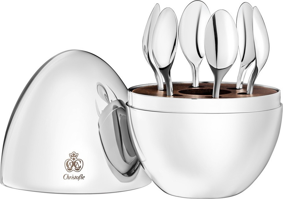 10620142 Christofle Набор из кофейных ложек "Моод" (посеребр.) Посеребрение 