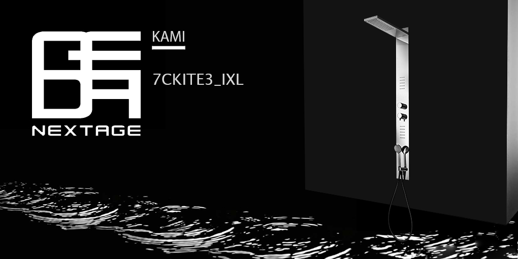 Душевая колонна термостатическая 7CKITE3 Geda Nextage Kami с гидромассажем - Вид №1