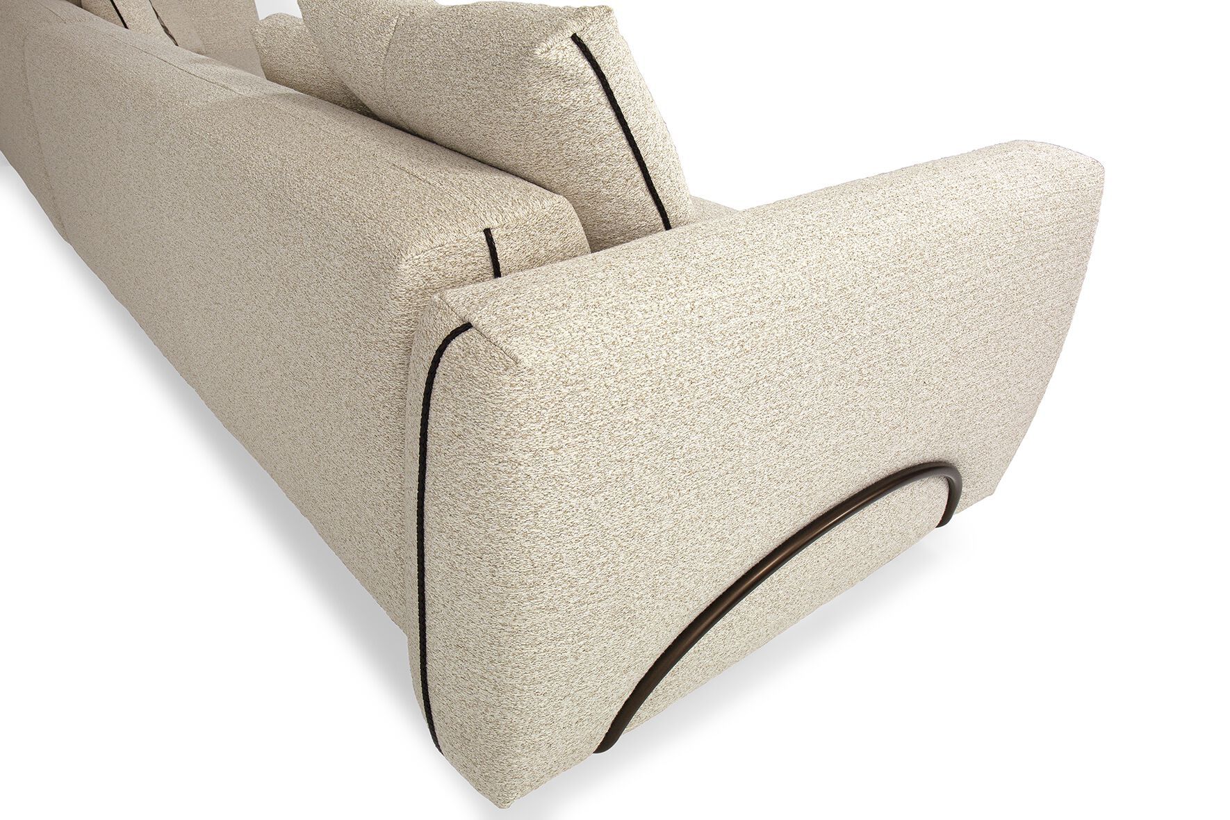 Тканевый диван с полуостровом Borzalino Шифу ARCH-00016767 - Вид №1