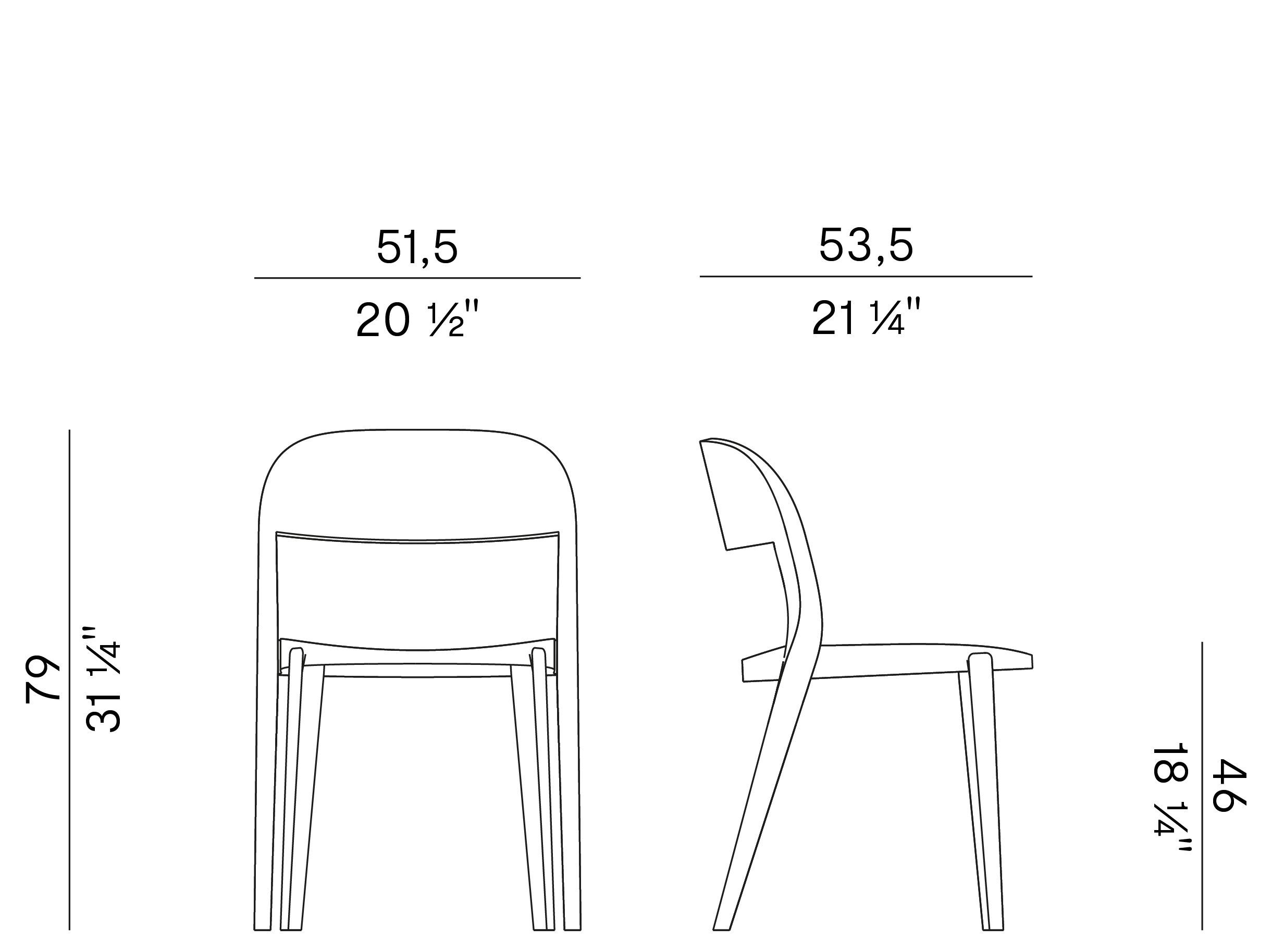 Штабелируемый венский стул из дерева и соломы Potocco минимальная ARCH-00145439 - Вид №8