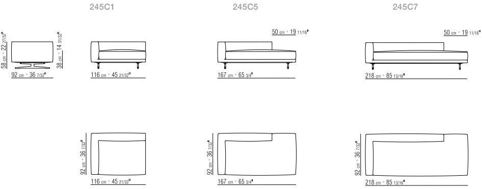 Flexform Модульный угловой диван из ткани sun-id-1424130 - Вид №5