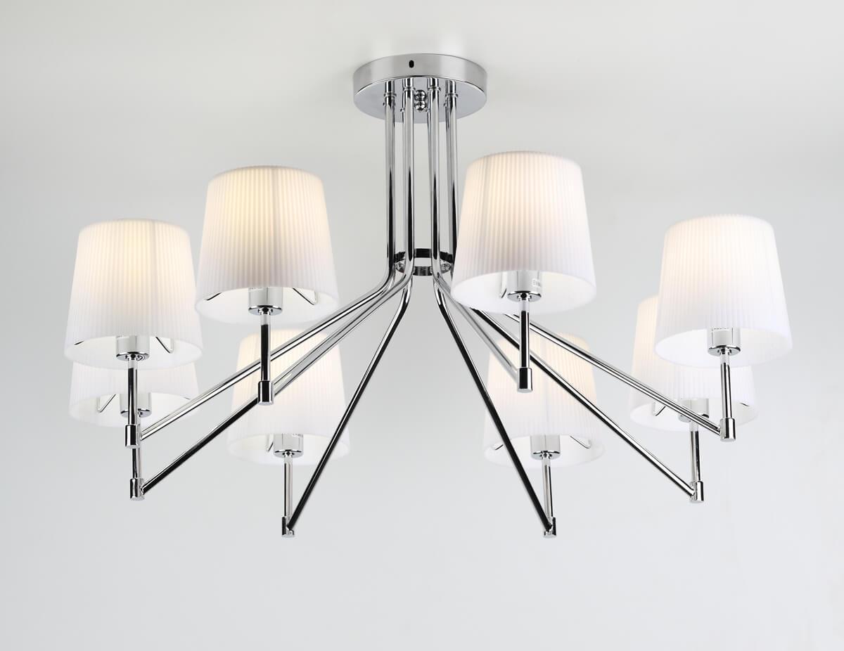 Потолочная люстра Rivoli Grazioso 3023-308 RIVOLI ДИЗАЙНЕРСКИЕ, GRAZIOSO 336917 Хром;белый  - Вид №2