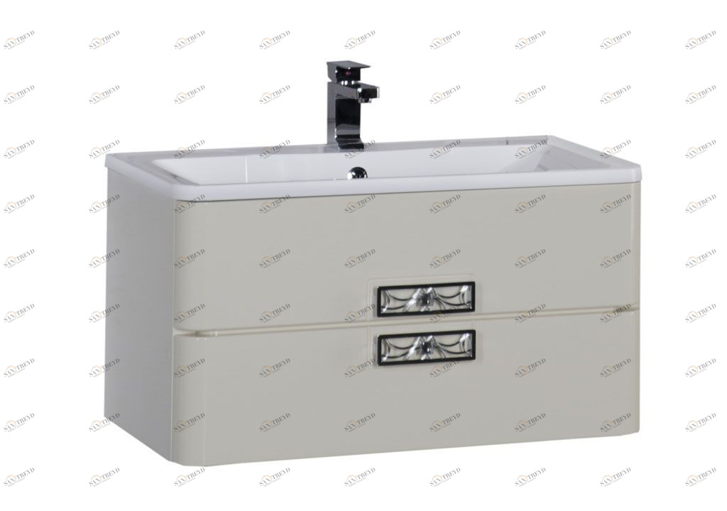 Тумба с раковиной Aquanet Паллада 90 слоновая кость 0017531100174786