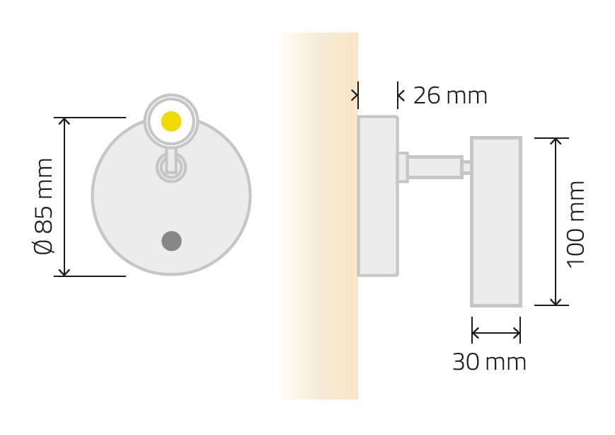 Регулируемая светодиодная лампа для чтения TEKNI-LED Pyxis ARCH-00024905 - Вид №1