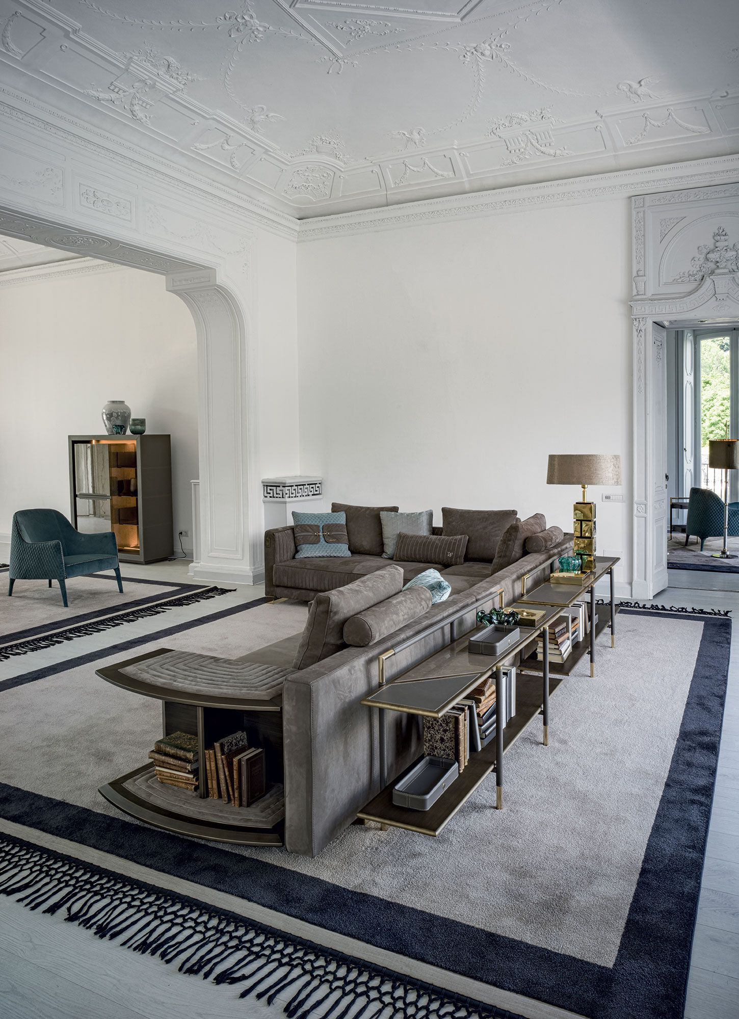 Модульный тканевый диван Vittoria Frigerio BRANDOLINI ARCH-00004613 - Вид №5