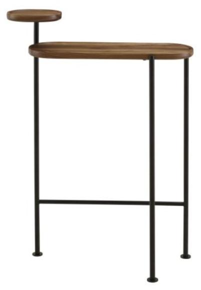 Ligne Roset Овальная консоль из стали и дерева Loomy 19980480 - Вид №1