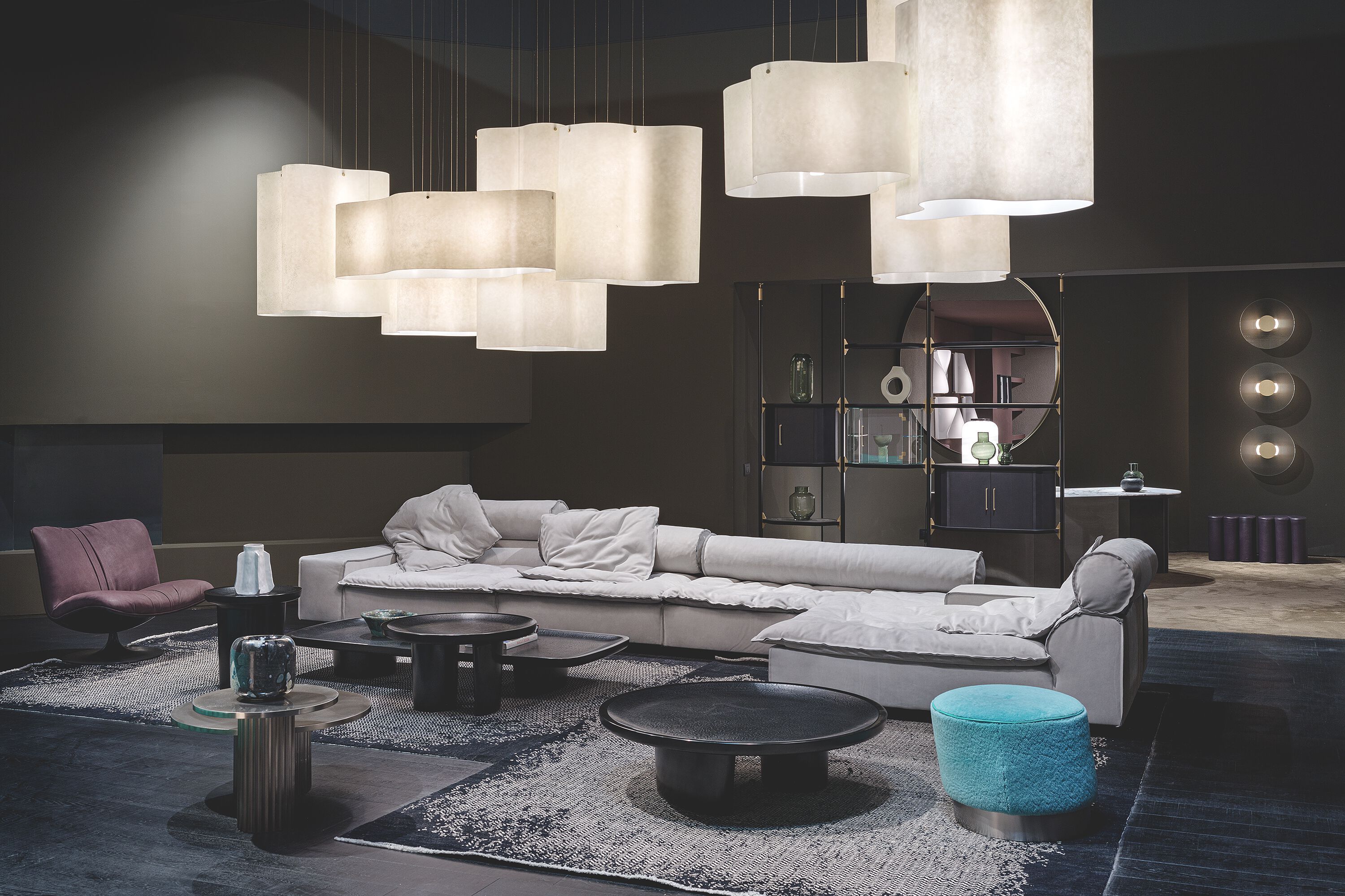 Кожаный модульный диван Baxter Miami Soft ARCH-00053774 - Вид №7