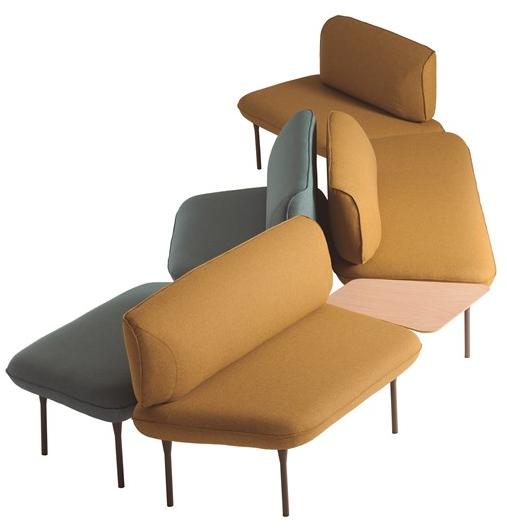 Capdell Скамья из ткани со спинкой Insula sun-id-1419371 - Вид №11