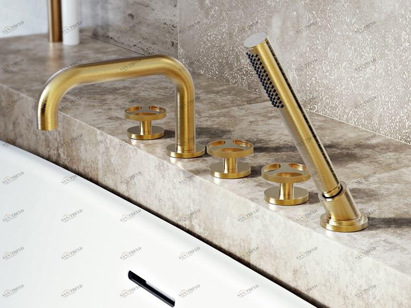 GRAFF Встраиваемая ванна с 5 отверстиями и ручным душем Harley 5557600