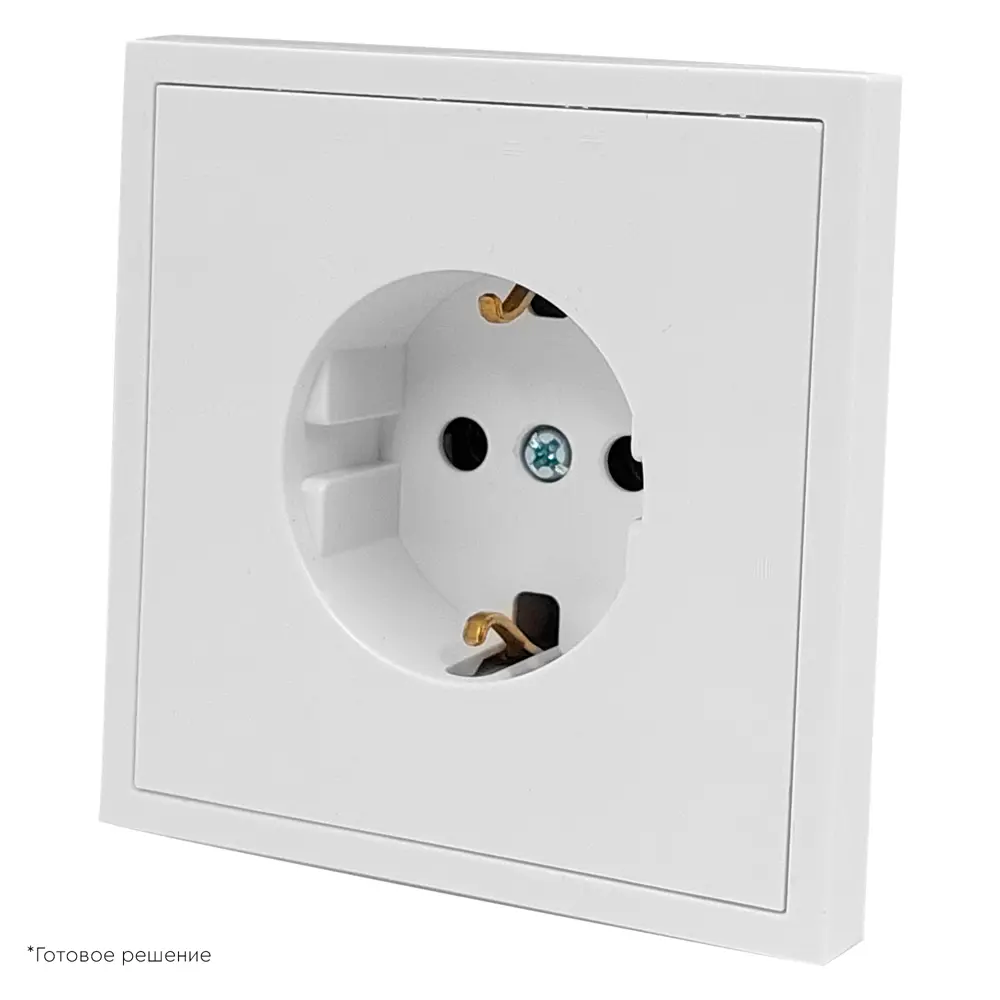 Рамка для розеток MIRKL Grace 1 пост белая 89393859 STLM-1438408 - Вид №3