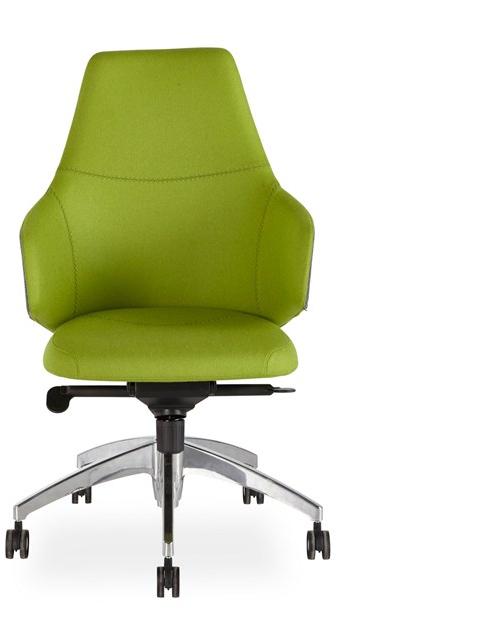 B&T Design Стул для руководителя из ткани с 5 спицами и средней спинкой sun-id-1481542 - Вид №1