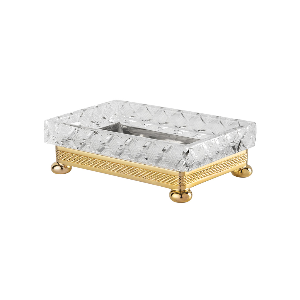 FS09C-604 FS09C-604 Мыльница прямоугольная ЛОСАН РАЗМЕР КРИСТАЛЛ Cristal & Bronze CRISTAL TAILLE “LOSANGE” CISELÉ  - Вид №1