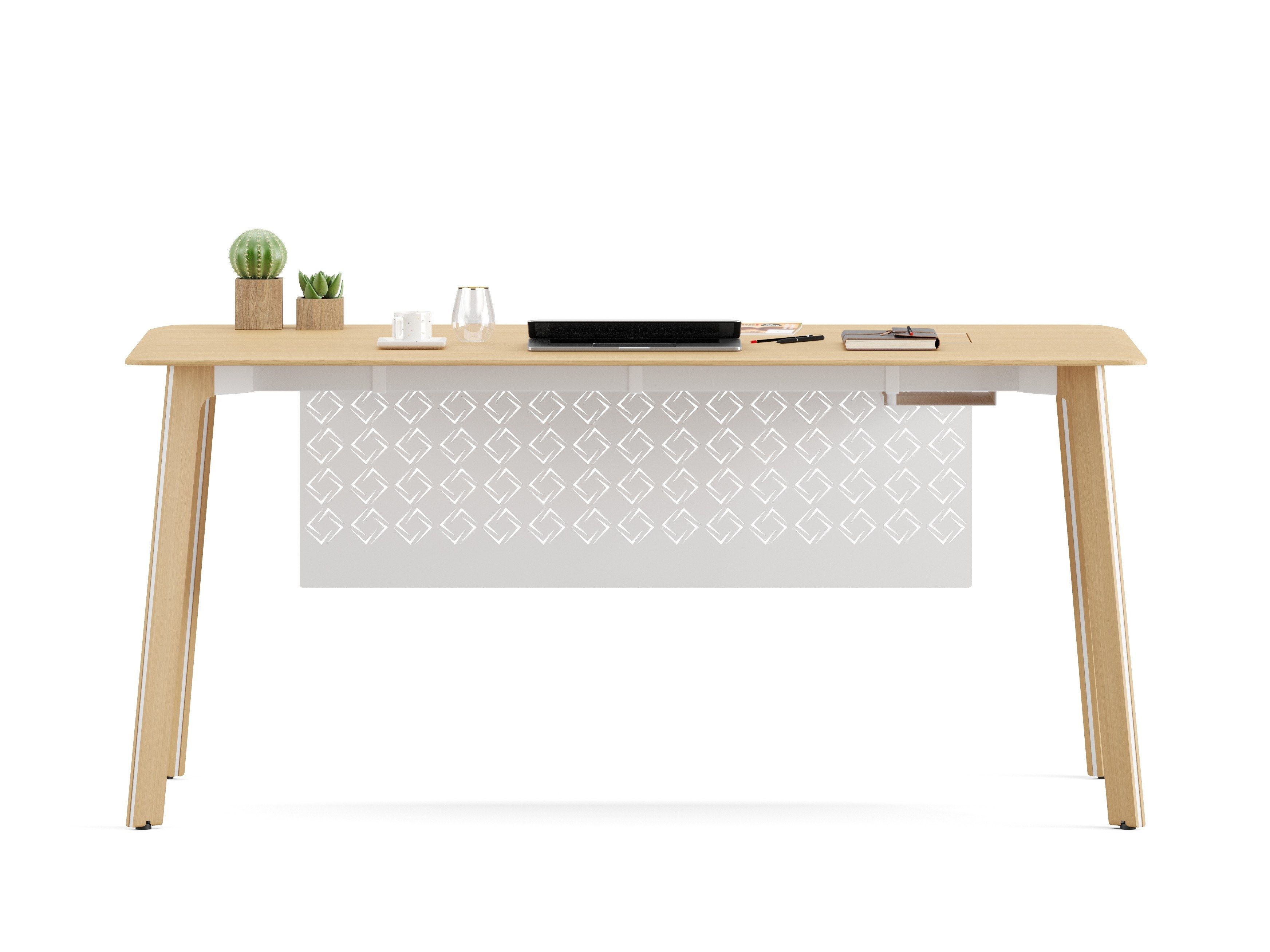 Деревянный прямоугольный рабочий стол с системой люверсов Ersa тощий ARCH-00142826 - Вид №1