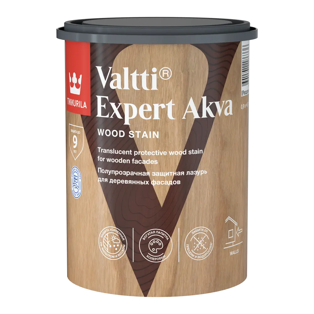 Tikkurila Valtti Expert Akva - защитный антисептик для дерева в оттенке палисандр 82115519 STLM-0019428 - Вид №1