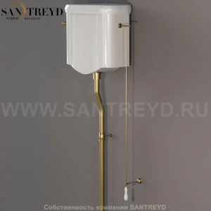 754591 Механизм смыва для высокого бочка(ранец) с цепочкой и керамической ручкой. Retro