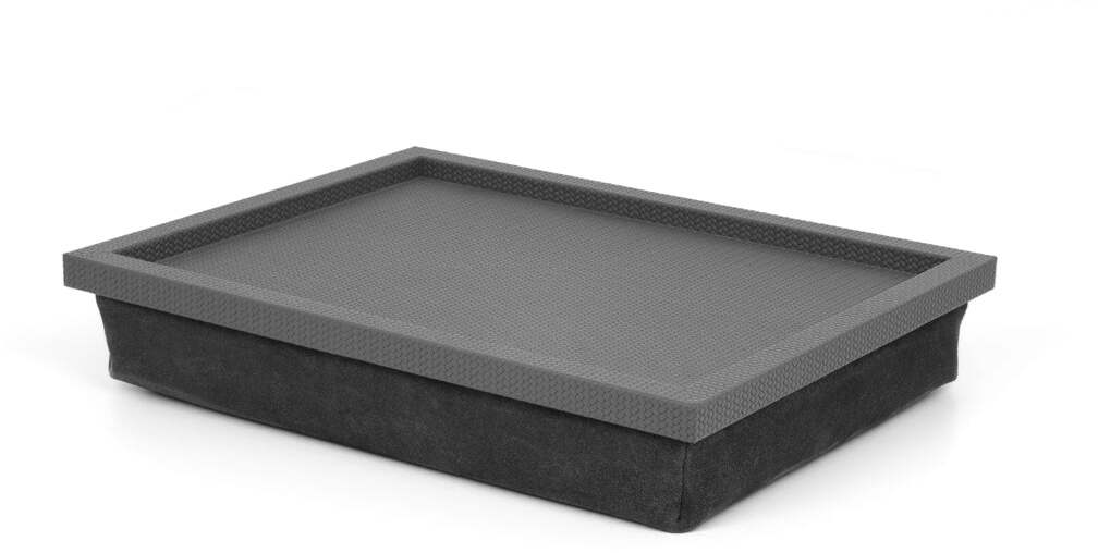 Поднос для кровати Teseo - 40x58 см/тканая кожа_светло-серый