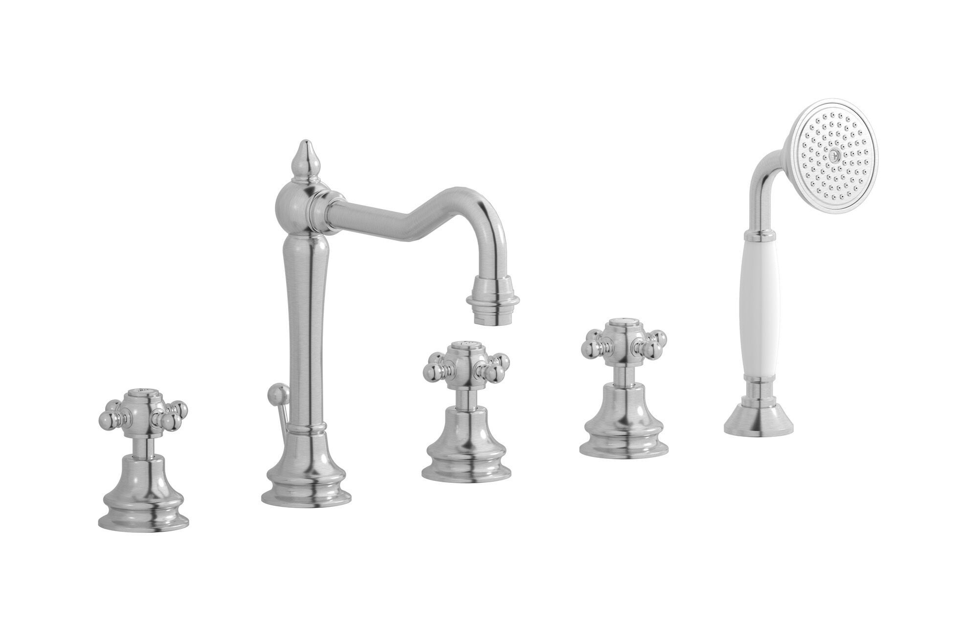 Встраиваемый смеситель для ванны с 5 отверстиями и ручным душем IB Hermes + Hermes Elle ARCH-00040059 - Вид №1