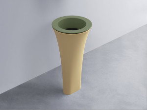 AMLA45-AG+AMPILT-LV+AMCOLT-CN Раковина Amedeo Tondo отдельностоящая cielo Enjoy + Amedeo