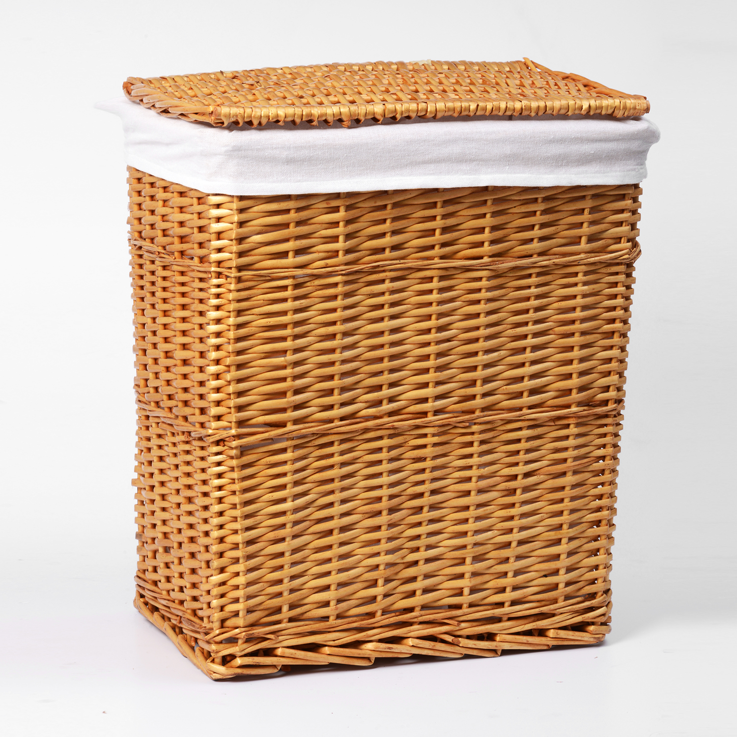 WB-370-M Ammer Плетеная корзина для белья с крышкой WasserKRAFT 