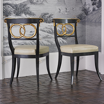 Стул  58012-700-001 Dolphin Chair - Black / Gold Ambella 