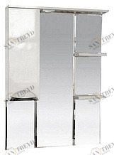 Зеркало Жасмин-75 лев. (свет) белая эмаль MISTY 231255