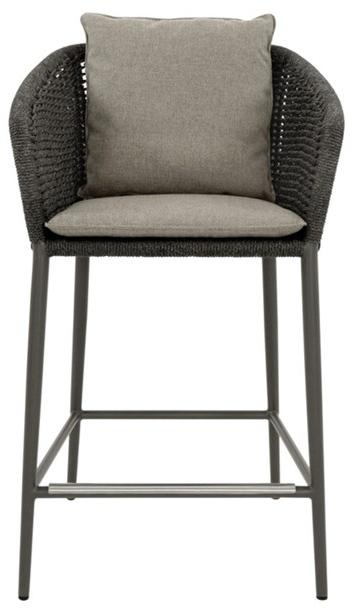 JANUS et Cie Морская веревка и алюминиевый табурет с подлокотниками Knot sun-id-1377427 - Вид №1