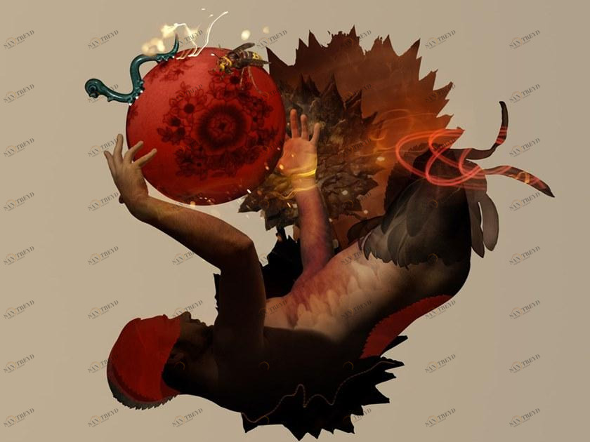 MOMENTI Авторский художественный принт Crazy home paintings Dh-005