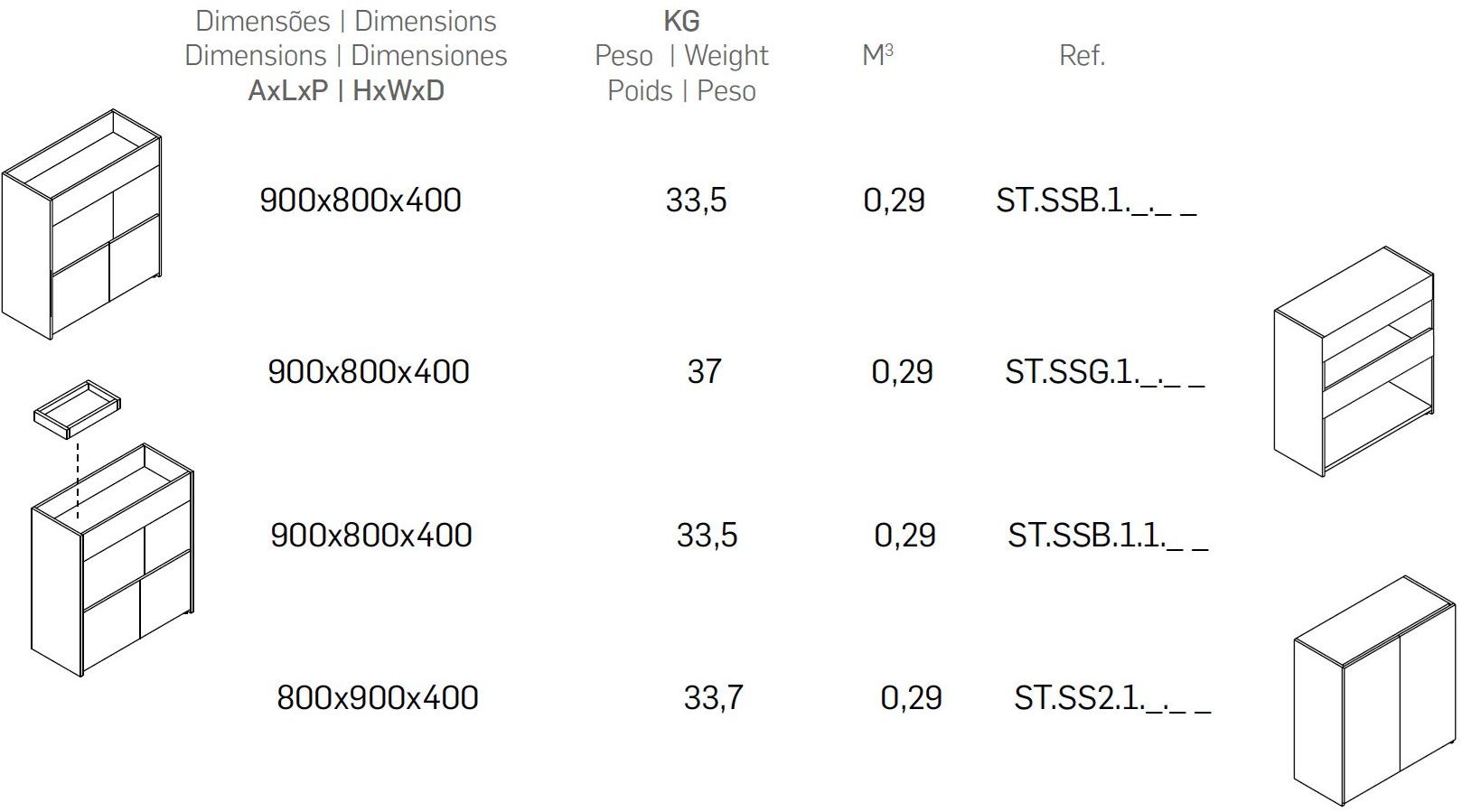 FERCIA Модульная офисная мебель Stone St.ssb/g/1/2.1._._ _ - Вид №2