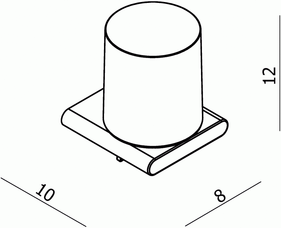 33021C Дозатор подвесной цвет хром LANGBERGER Accessories - Вид №2