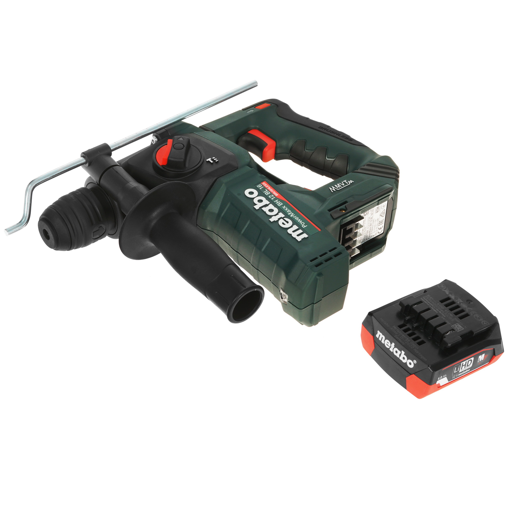 Перфоратор Metabo PowerMaxx BH 12 BL 16 10.8/12V 5345105 STDN-0063902 - Вид №4