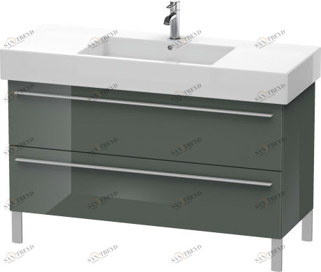 XL654503838 Тумбочка напольная X-Large #XL6545 1200 x 470 мм Доломитово-серый глянцевый лак Duravit