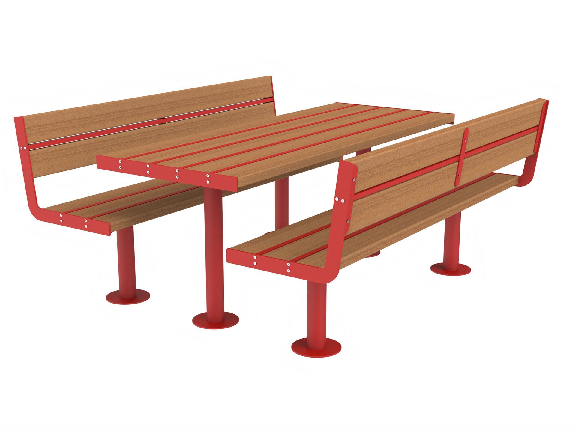 Стол для пикника со встроенными скамейками Lazzari Joy ARCH-00005444 - Вид №3