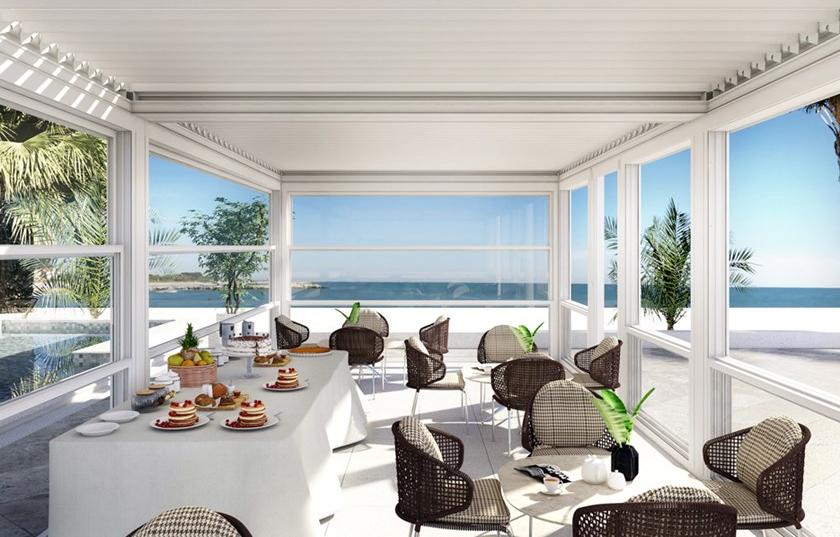 DIRELLO Самонесущая моторизованная пергола со сдвижной крышкой sun-id-1384992 - Вид №2