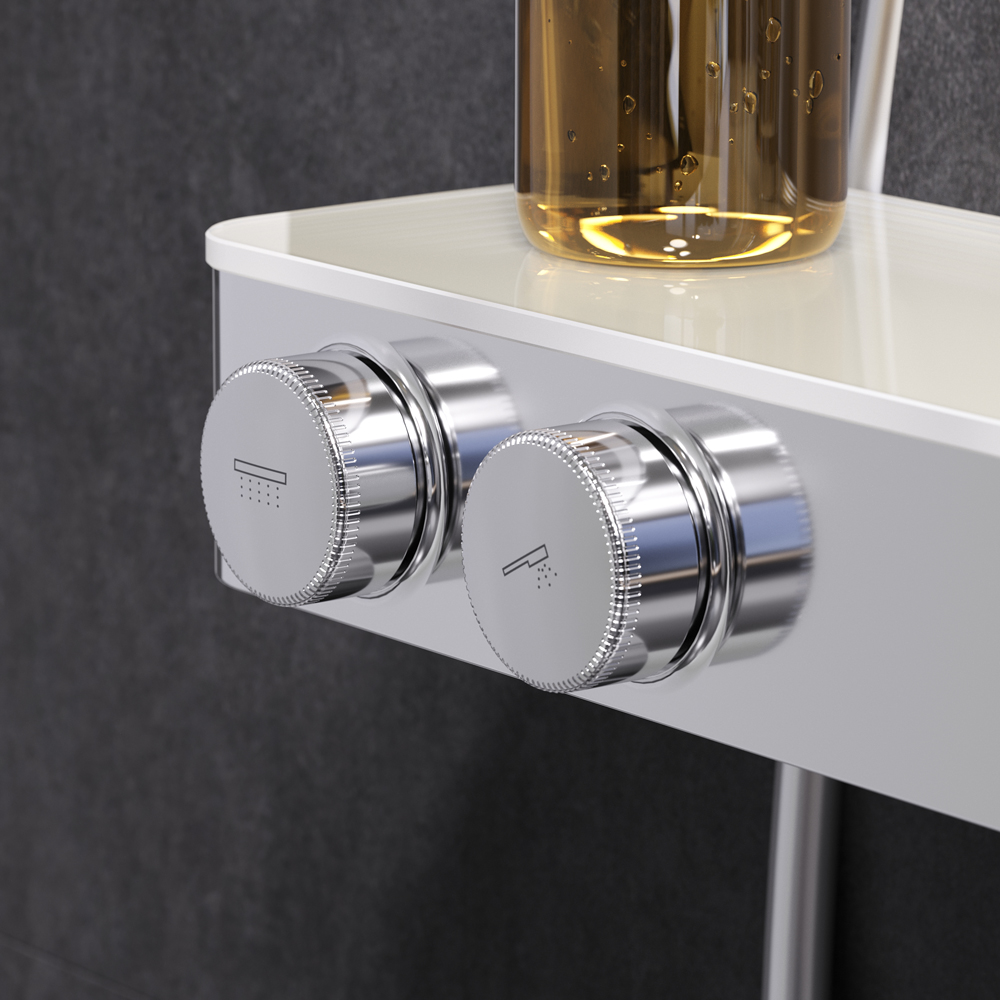 F0750A400 Inspire V2.0 душевая система набор: см-ль д/душа с термостатом верхний душ d 250 мм ру AM.PM Inspire 2.0  - Вид №3