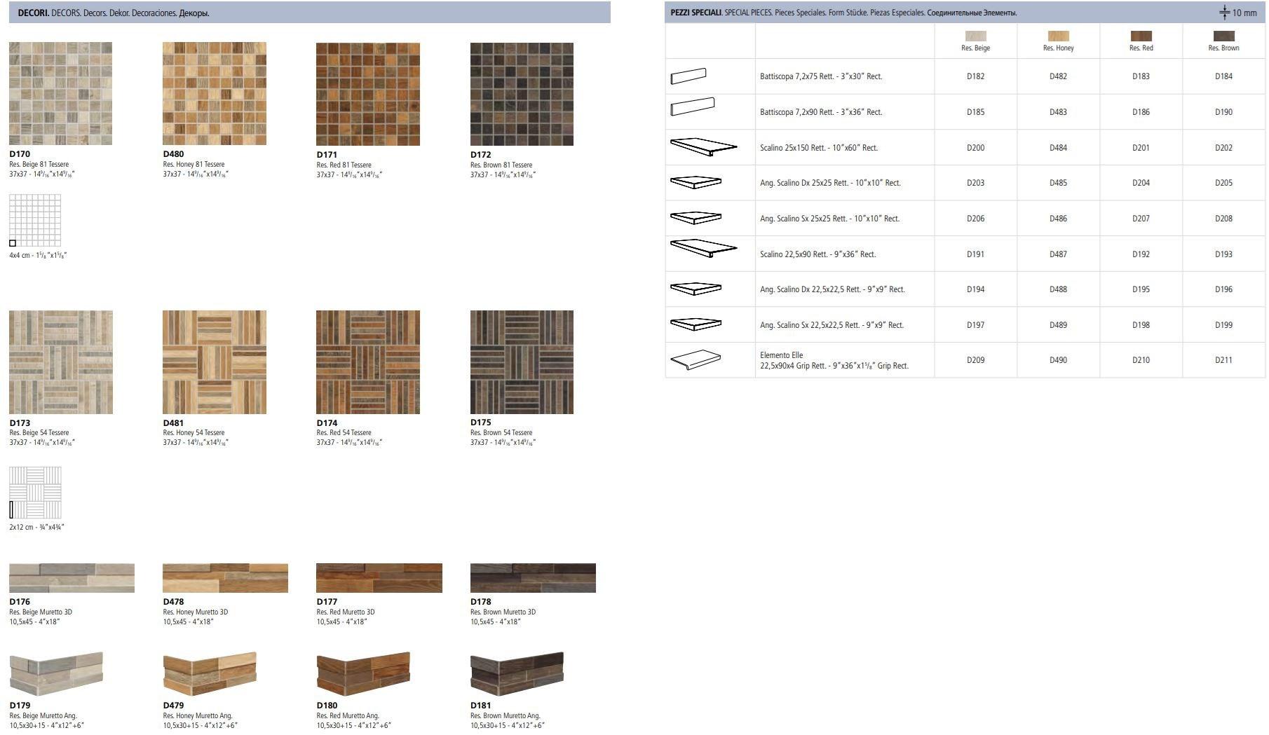 Marca Corona Настенная / напольная плитка из керамогранита под дерево Restyle sun-id-1383491 - Вид №6