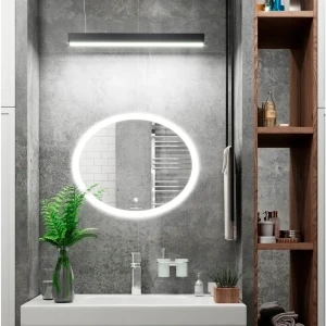 Зеркало для ванной Omega Glass Тип 2 SD352 с подсветкой 60x50 см овальное