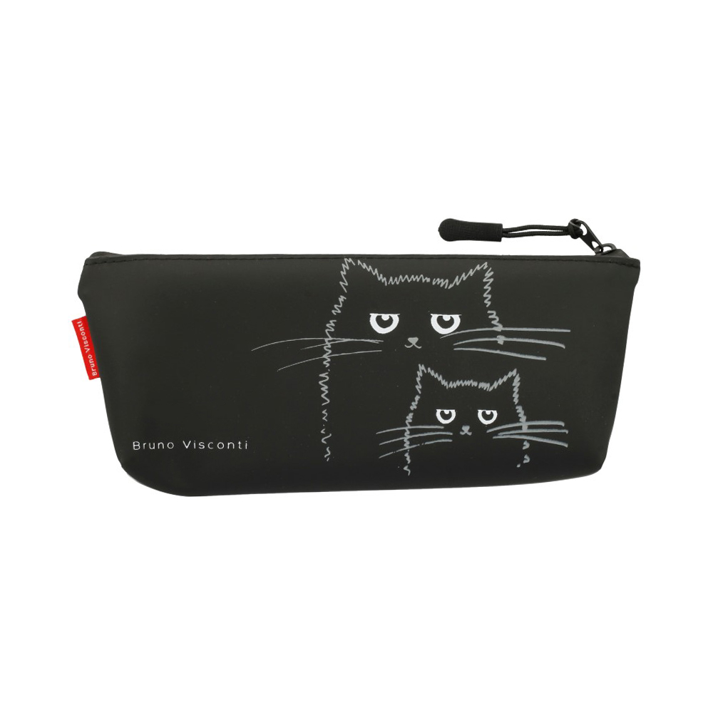 14-015/08 Пенал на молнии силиконовый 20 x 9 x 3.5 см "Котейки" Bruno Visconti 