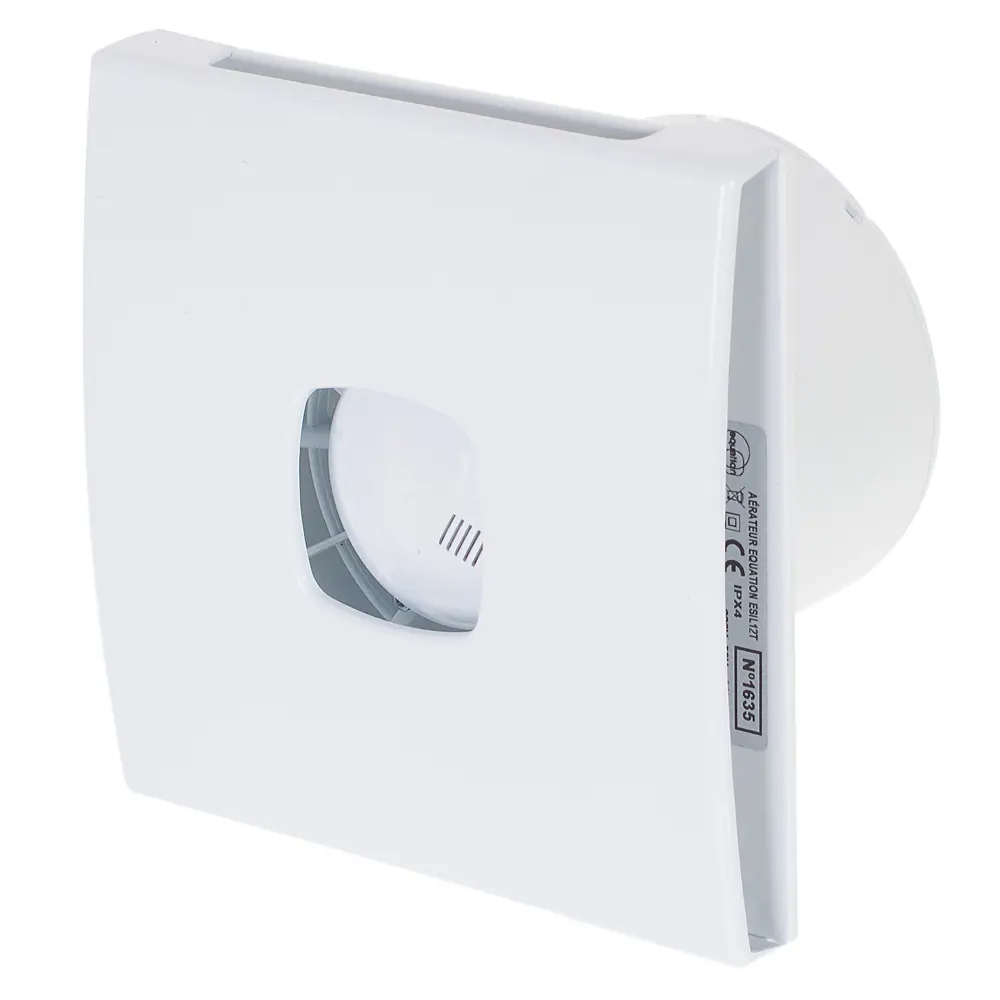 Вентилятор осевой вытяжной Equation D120 мм 31 дБ 190 м³/ч обратный клапан таймер цвет белый STLM-2015920