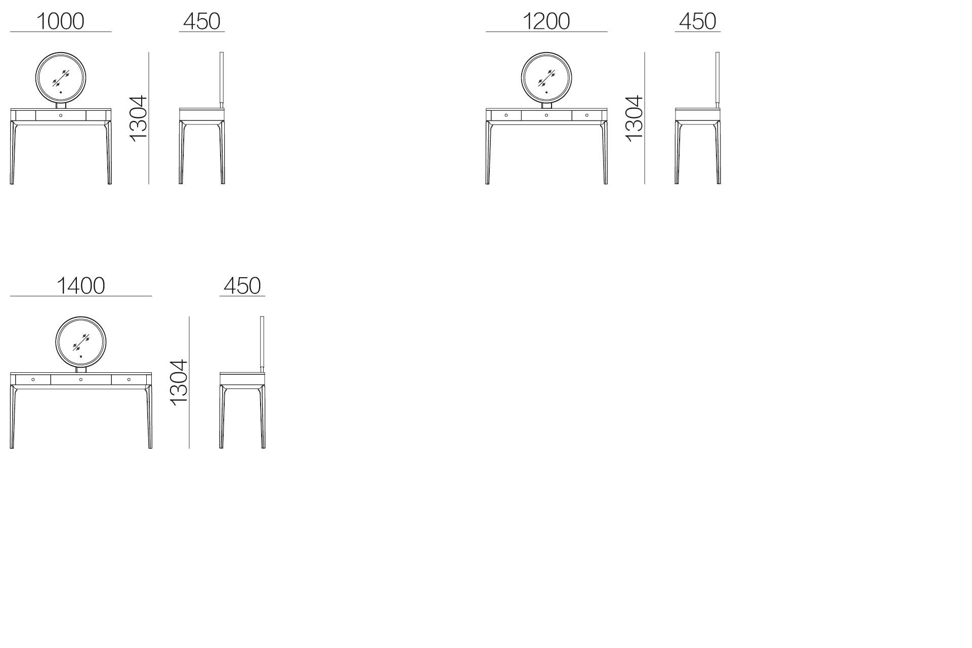 Деревянный туалетный столик HC28 maison ARCH-00074377 - Вид №1