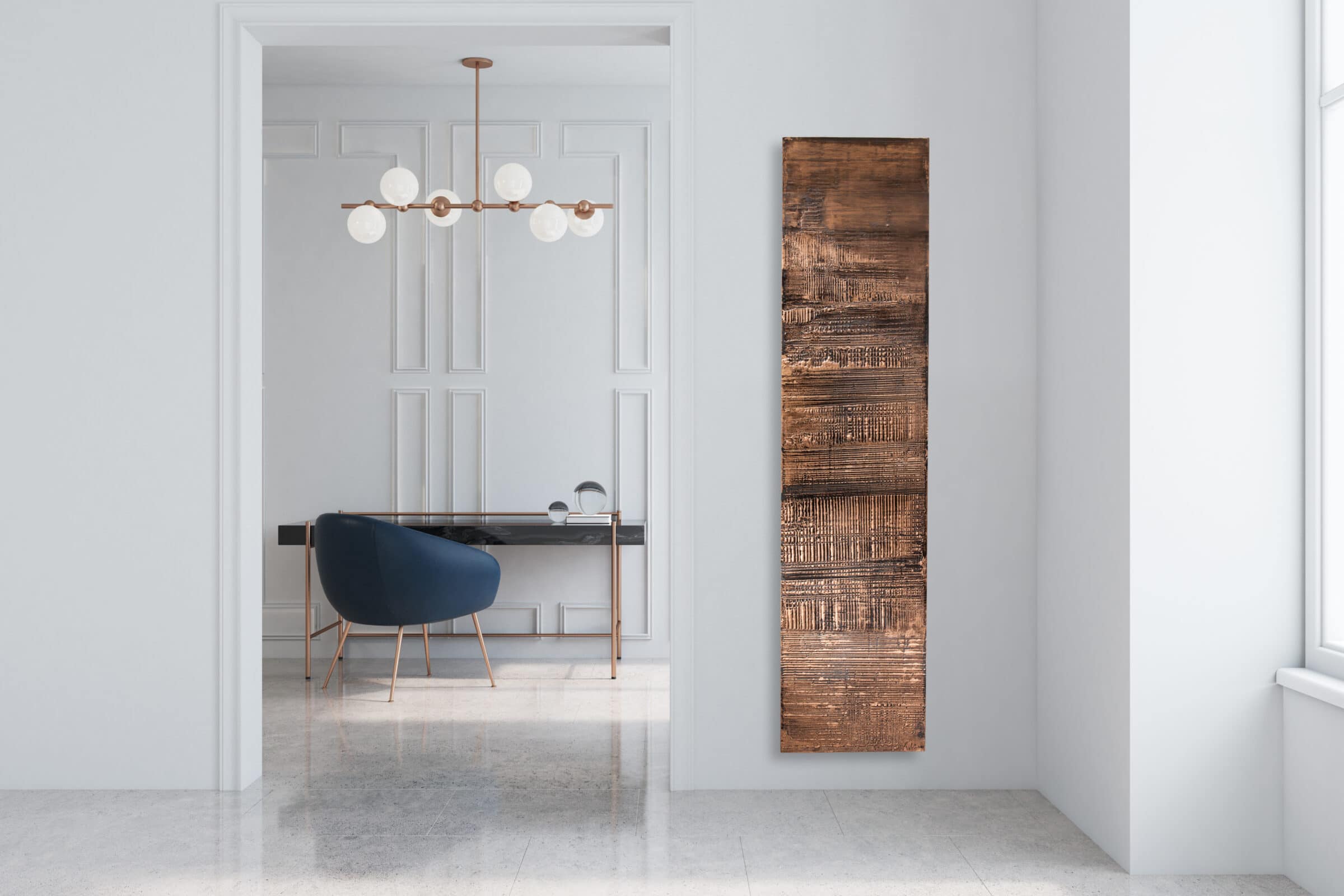 Электрический радиатор 220 x 50 cm Granit cuivre Cinier  1100 Вт sun-id-1217957 - Вид №3