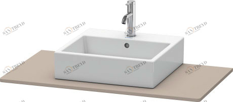 XS060E04343 XSquare Консоль Базальт матовый, декор Duravit