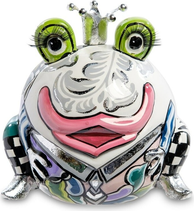 10644298 Goebel Скульптуpа Лягушка"Марвин" 10*9.5см Композит 