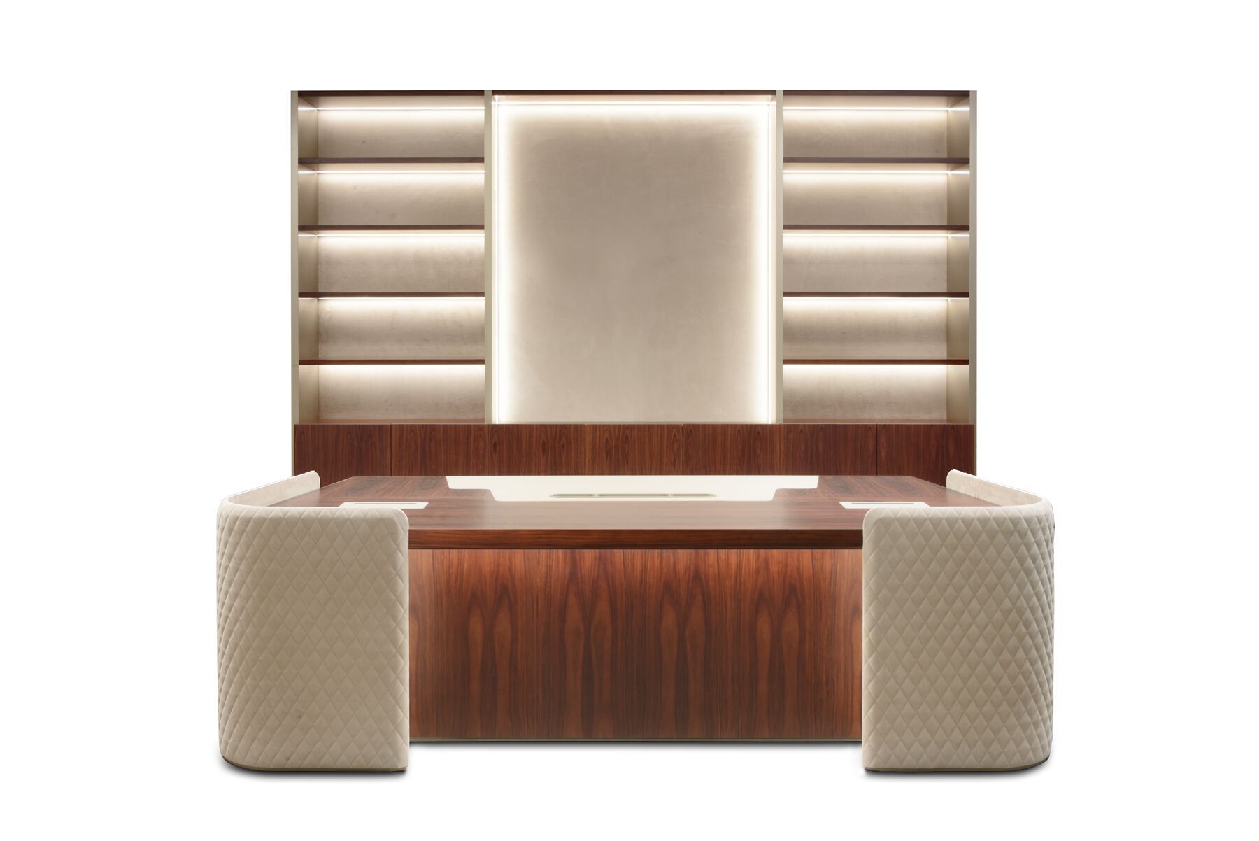 Деревянный исполнительный стол с системой кабельной втулки i 4 Mariani Royal ARCH-00129303 - Вид №1